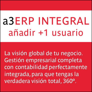 a3ERP Integral añadir +1 u.